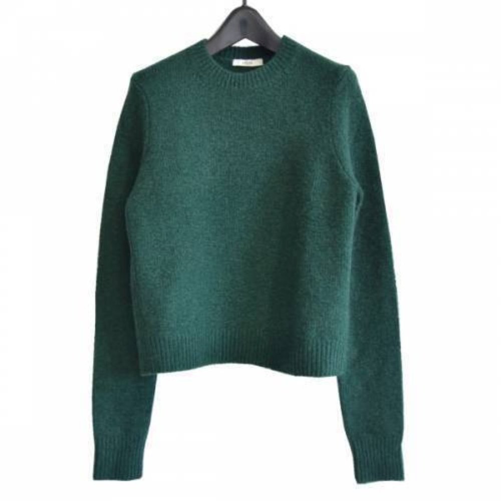 OLD Celine by Phoebe Philo - Green Cashmere Knit Sweater